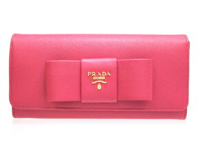 プラダ 財布 PRADA サフィアーノ リボン 二つ折り長財布 1M1132 1MH132 ZTM F0615 SAFFIANO FIOCCO PEONIA ORCHIDEA サイフ【プラダ財布/PRADA財布】【新作モデル・新品・正規品】【楽ギフ_包装】【コンビニ受取対応商品】【02P01Oct16】