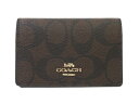 【コーチ箱 紙袋付き ギフト包装無料】COACH コーチ カードケース 名刺入れ シグネチャー ビジネス 91681 IMAA8 ダークブラウン×ブラック【新作...