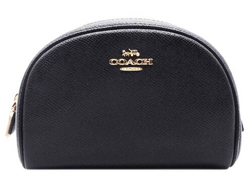 【コーチ箱 紙袋付き ギフト包装無料コーチ COACH ポーチ クロスグレイン レザー コスメティック化粧ポーチ C9984 IMBLK ブラック COACH【COACH コーチ ポーチ】【楽ギフ_包装】【コンビニ受取対応商品】【あす楽】