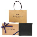 【コーチ箱 紙袋付き ギフト ラッピング無料】コーチ 財布 COACH メンズ財布 クロスグレイン レザー 二つ折り財布 コインケース付き F-59111 BLK ブラック【新作モデル】【コ−チ財布】【COACH財布】【サイフ さいふ】【楽ギフ_包装】