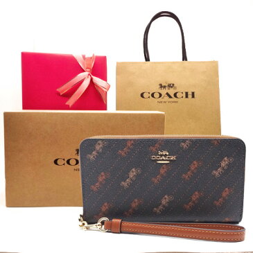 【コーチ箱 紙袋付き ギフト ラッピング 無料】コーチ 財布 COACH 長財布 ホース アンド キャリッジ プリント アコーディオン長財布 C3547 IMBK COACH【2022 新作 新品 限定モデル】【COACH コーチ】【サイフ さいふ】【楽ギフ_包装】【コンビニ受取対応商品】【あす楽】