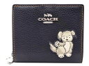 コーチ 革二つ折り財布 レディース 【コーチ 紙袋付き ギフト包装無料】コーチ 財布 COACH 二つ折り財布 CC-920 SVA47 レザー ドッグ プリント COACH【新作 新品】【COACH コーチ】【サイフ さいふ】【犬 イヌ ワンちゃん 】【楽ギフ_包装】【コンビニ受取対応商品】