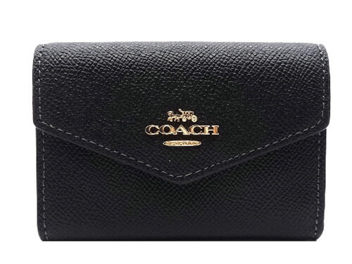 【コーチ 紙袋付き ギフト包装無料】COACH コーチ カードケース 名刺入れ クロスグレイン レザー CH-487 IMBLK ブラック【新作モデル・新品】【楽ギフ_包装】【コンビニ受取対応商品】【あす楽】