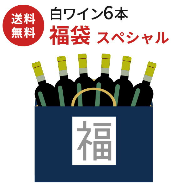 ワイン飲み比べセット 【送料無料】ワイン 飲み比べセット 白ワイン福袋 6本セット〔スペシャル〕 宝箱 白ワインセット ヨーロッパワイン ワイン詰め合わせ おまかせ福袋 おまかせセット のみくらべ おまかせ ワインセット 美味しい ワイン ミステリーボックス