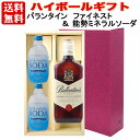 【ギフト セット】 【 送料無料】 ハイボール セット:バランタイン ファイネスト & 能勢 ミネラルソーダ 300ml×2本スコッチ ウイスキー 人気 天然水...