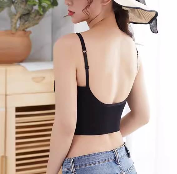 レディース トップス キャミソール インナー クロップド丈 袖なし ラウンドネック 薄手 かわいい シン..