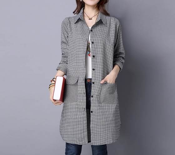 Rakuten - レディース トップス ワンピース シャツ ブラウス 前開き ロング 長袖 Vネック 襟付き ウエストマーク ハイウエスト ボタン 大人可愛い きれいめ カジュアル おしゃれ エキゾチック こなれ感 ラフ ガーリー ルーズ 個性的 クール モード系 エレガント モダン 主役級