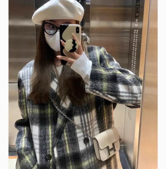 Rakuten - レディース コート アウター ロングコート ロング 長袖 ステンカラー 中厚手 大人可愛い きれいめ 上品 おしゃれ かっこいい ガーリー 個性的 エレガント モダン 主役級 存在感 ラブリー キュート 都会的 ロマンティック ナチュラル チェック 格子柄 秋 冬 母の日