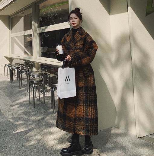 レディース コート チェスターコート ロング ダブルブレスト ドロップショルダー コクーン ウエストリボン オーバーサイズ かわいい 大人可愛い きれいめ カジュアル おしゃれ レトロ こなれ感 エレガント ヴィンテージ 都会的 ラグジュアリー ナチュラル チェック 秋