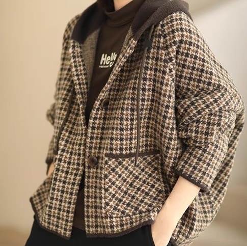 Rakuten - レディース ジャケット アウター 上着 羽織 前開き 長袖 襟付き 角襟 フード ストリート ポケット ハイウエスト かわいい 大人可愛い カジュアル おしゃれ かっこいい レトロ こなれ感 ラフ メンズライク マニッシュ ボーイッシュ スポーティー ガーリー ルーズ 抜け感