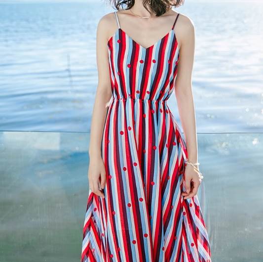 キャミワンピース レディース スカート ワンピース ドレス フレア ロング ノースリーブ Vネック Aライン フェミニン ウエストマーク ハイウエスト コンサバ ヴィンテージ 大人可愛い きれいめ 上品 エキゾチック こなれ感 ラフ ガーリー ルーズ クール モード系