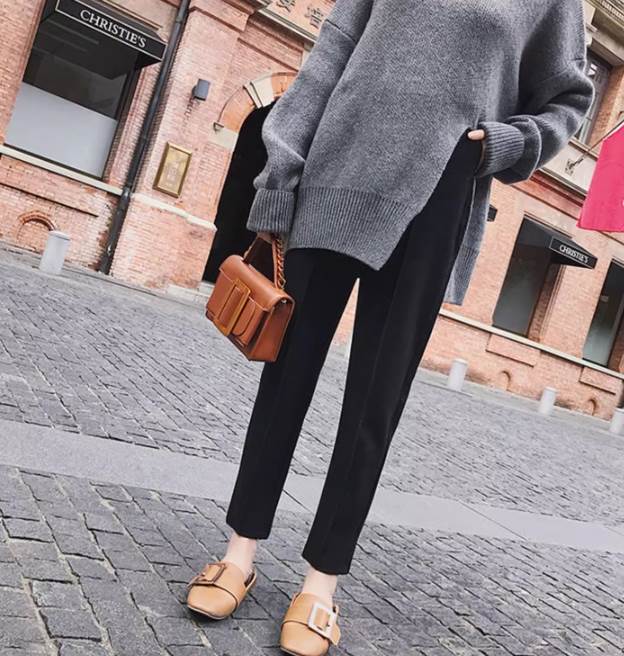 Rakuten - レディース パンツ ボトムス テーパードパンツ ロング テーパード ポケット ウエストゴム ウール かわいい 大人可愛い きれいめ シンプル 上品 おしゃれ エレガント 存在感 ベーシック ナチュラル 無地 春 秋 冬 入学式 入園式 卒業式 卒園式 ロングシーズン ママ OL