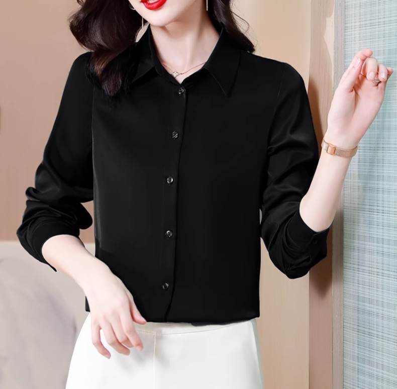 レディーストップスシャツブラウス長...