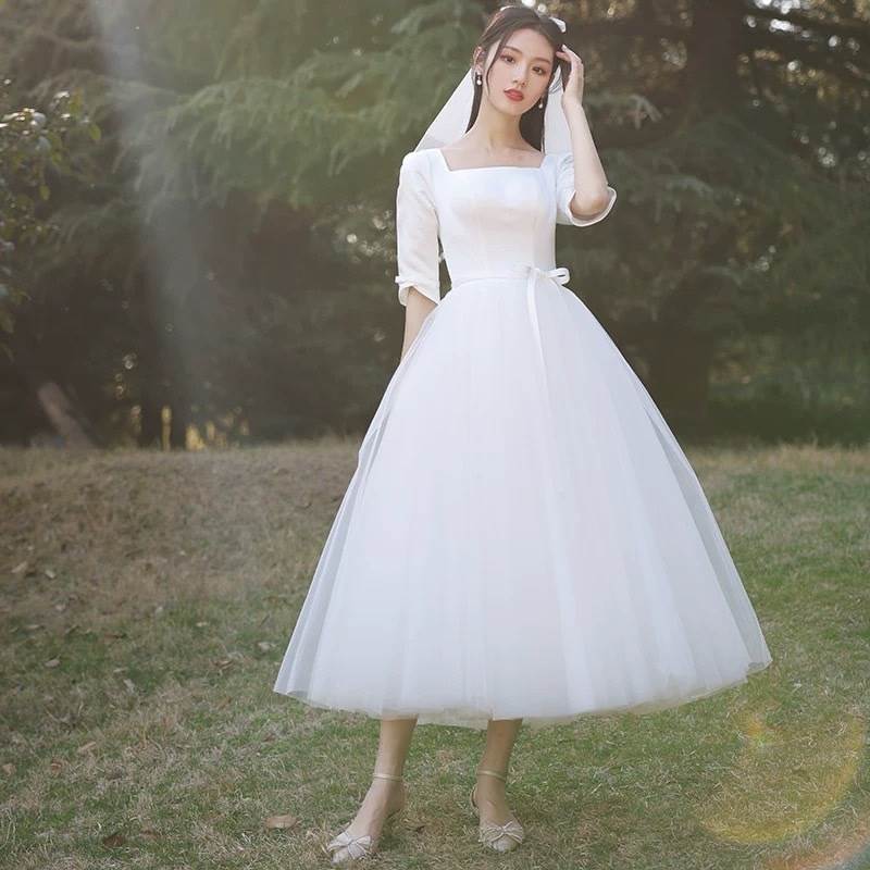 Rakuten - ドレス 衣装 ウエディングドレス 結婚式 披露宴 演奏会ドレス ステージドレス ロング丈 胸元 刺? シースルー ウエストマーク かわいい 大人可愛い きれいめ シンプル 大人 上品 おしゃれ かっこいい レトロ こなれ感 個性的 クール モード系 エレガント モダン 主役級