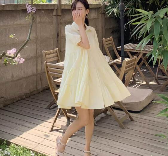 レディース スカート ワンピース ティアード ミニ 膝上 半袖 パフスリーブ Vネック ラウンドネック 襟付き フレア 切り替え フェミニン タック コンサバ 大人可愛い きれいめ シンプル カジュアル 上品 おしゃれ エスニック こなれ感 ガーリー ルーズ 個性的 モード系