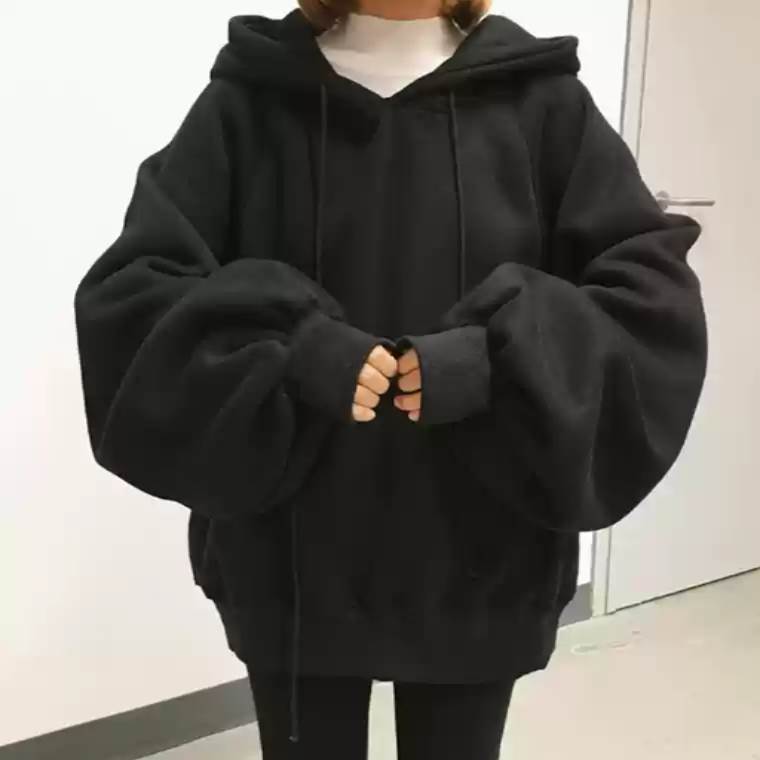 Rakuten - スウェット トレーナー ルーズ フード付き レディース トップス ルームウェア パジャマ プルオーバー パーカー 部屋着 寝巻き 長袖 ふっくら かわいい 大人可愛い シンプル カジュアル おしゃれ かっこいい ラフ メンズライク マニッシュ ボーイッシュ スポーティー