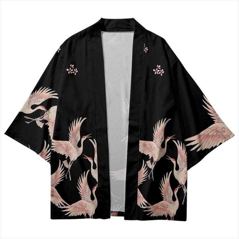 レディース トップス 羽織 着物 前開き ミディアム 7分袖 Vネック 大人可愛い きれいめ シンプル おし..