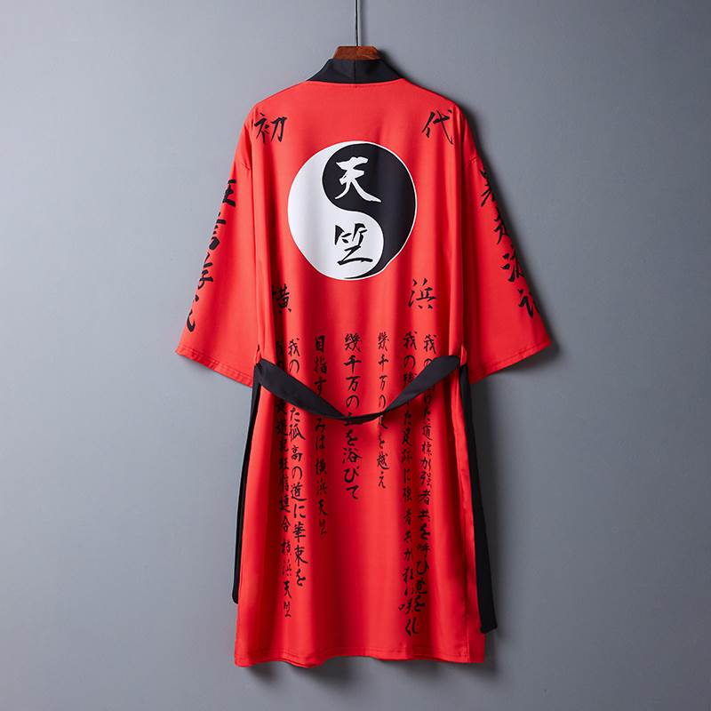 レディース トップス 羽織 着物 前開き ミディアム ローブ 7分袖 薄手 大人可愛い きれいめ おしゃれ ..