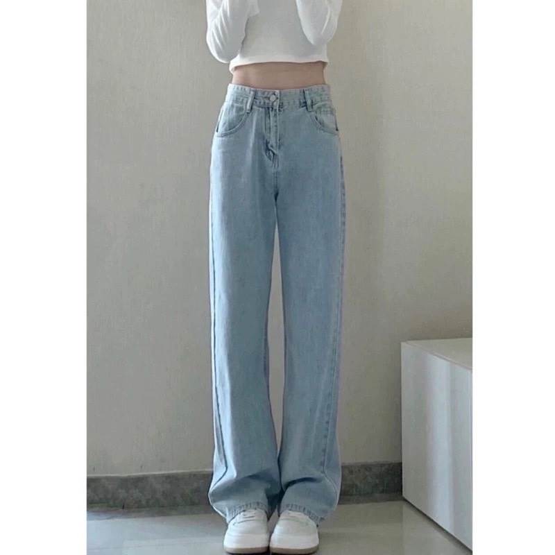 デニム Y2K スタイル パンツ ボトムス Gパン ストレートパンツ フルレングス カラーデニム かわいい 大人可愛い きれいめ シンプル カ..