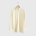FIKA. Different material switching shirt トップス オフホワイト レディース 大人 秋 冬