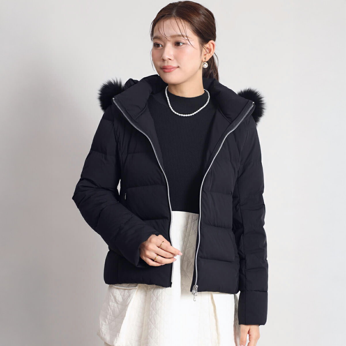 【FENNEL フェンネル】 プレミアムダウンショートコート アウター ダウンショートコート ショートコート コート ダウンコート 羽織り 高品質ダウン ソフトな着心地 エレガント レディース 大人 抜け感 フェミニン カジュアル キレイめ デイリー 上品 万能アイテム 保温性