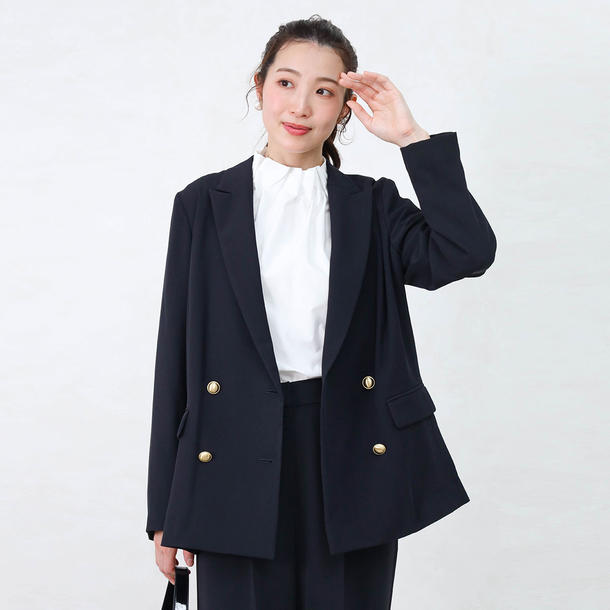 樂天商城 - 【Vin NAVY ヴァンネイビー】金釦ダブルテーラードジャケット テーラードジャケット ジャケット 羽織り 日本製 フォーマル セレモニー レディース おでかけ ライトジャケット 上品 シーズンレス タウン シーン