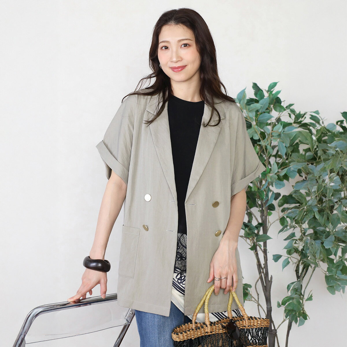 新品 スコットクラブ 異素材ロングコート , 【公式通販】
