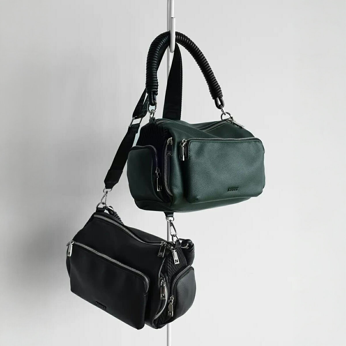 ⭐︎新品未使用⭐︎nouer ショルダーかごバッグ black 01.jpg