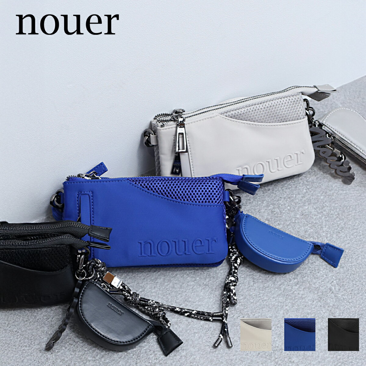 【nouer ヌエール】ウォレットショルダーポーチ ショルダーバッグ 鞄 お財布 ウォレット マルチバッグ 2WAY ミニショルダーバッグ 夏コーデ イベント 旅行 サブバッグ 新作 レディース おしゃれ モード