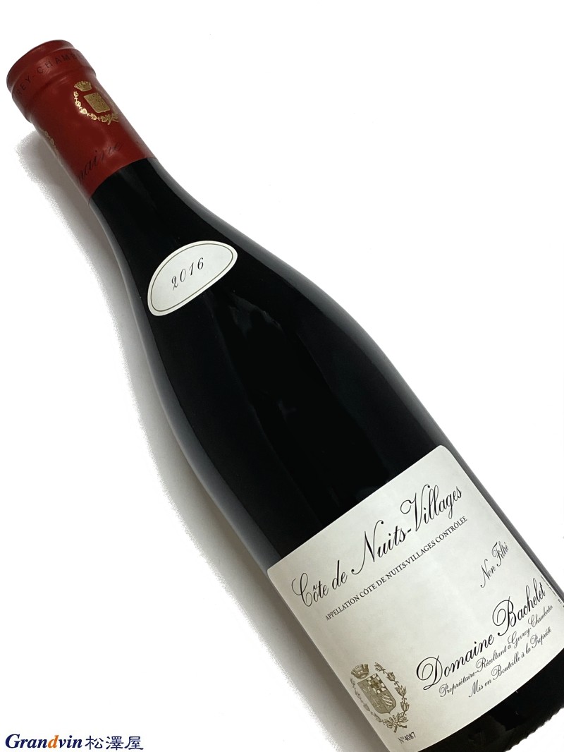 2016年 バシュレ コート ド ニュイ ヴィラージュ 750ml フランス ブルゴーニュ 赤ワイン