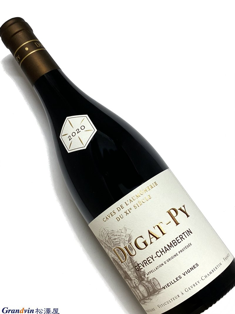 Domaine Dugat-Py Gevrey Chambertin Vieilles Vignes 赤ワイン　750ml [AOP］ジュヴレ シャンベルタン [評　価］89-91点 Aromas of cherries, wild plums, warm spices and loamy soil introduce the 2020 Gevrey-Chambertin Vieilles Vignes, a medium to full-bodied, velvety and vibrant wine that's fleshy and concentrated, with powdery tannins and a tangy spine of acidity. Not bad for what Loïc Dugat-Py describes as a "mise en bouche" to begin our tasting. January 2022 Week 3, The Wine Advocate(21st Jan 2022) [輸入元のコメント］ 樹齢70年におよぶ区画の村名ジュヴレ・シャンベルタン。ギュッと詰まった緻密な構造。凝縮感に溢れ、ストラクチャーもしっかり。よく熟したラズベリー、ダークチェリー、ブラックベリー、それにバニラのニュアンス。タンニンはキメ細かく豊富だが、果実味によく溶け込んでいる。■Dugat-Py　ベルナール デュガ＝ピィ