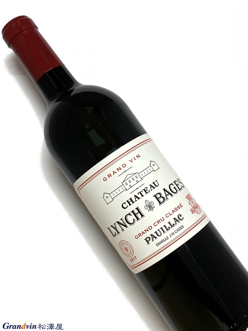 Ch&#226;teau Lynch Bages 赤ワイン　750ml [AOC］ポイヤック　第5級 [評　価］94点 Deep garnet-purple colored, the 2017 Lynch Bages sashays out of the glass with flamboyant scents of baked blackcurrants, blackberry preserves and mulberries plus touches of lavender, dark chocolate, star anise and unsmoked cigars. Medium to full-bodied, the palate has bags of class and finesse with firm, finely-grained tannins and seamless freshness, finishing long and fragrant. March 2020 Week 3, The Wine Advocate(17th Mar 2020)■Lynch Bages　ランシュ バージュ 　ポイヤックの5級シャトーですが、毎年安定した品質のワインを 　造り上げ、1980年代後半からは2級シャトーに匹敵する評価を獲得 　しております。 　口の悪い人からは「貧乏人のムートン」と揶揄されております。 　それだけ、コストパフォーマンスのよい、お買い得お値打ちワイン 　という事です！&nbsp;