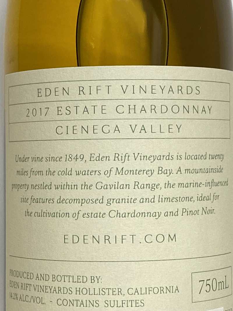 2017年 エデン リフト シャルドネ エステート 750ml アメリカ カリフォルニア 白ワイン 3