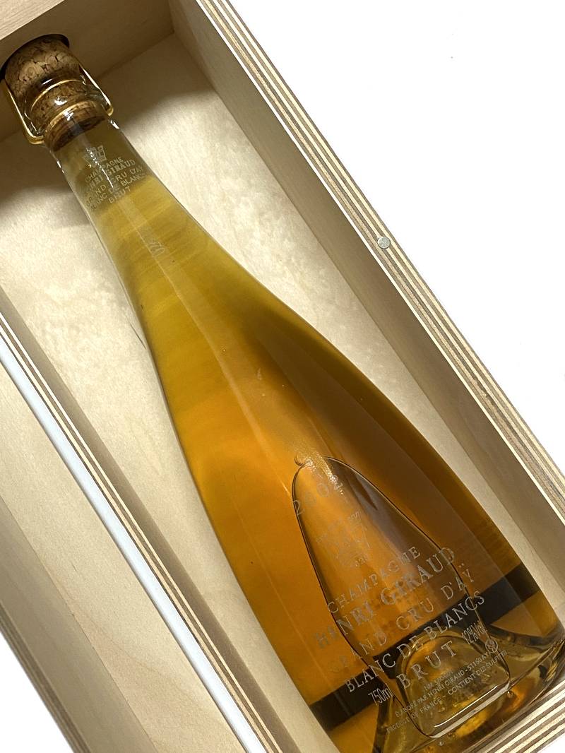 2002年 アンリ ジロー シャンパーニュ ブラン ド ブラン 750ml 木箱入り フランス シャンパン