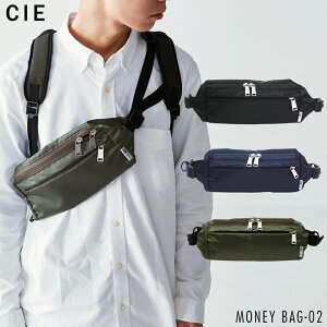 ボディバッグ ウエストバッグ ウエストポーチ メンズ 旅行 サブ パスポート 財布 スマホ ケース CIE MONEY BAG-02 防水 撥水