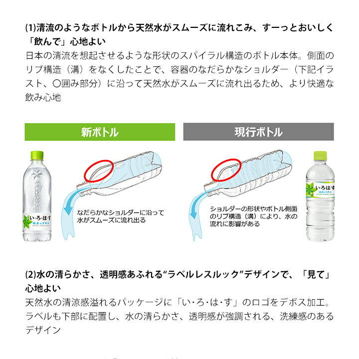 いろはす シャインマスカット＆みかん 12本×2種類 540ml×24本 1ケース い・ろ・は...
