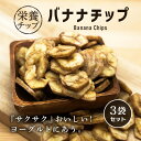 【抽選で最大100%ポイントバック★10/15限定★要エントリー】バナナチップ 110g 3袋セット ドライフルーツ バナナチップス 食物繊維 エネルギー 栄養 健康
