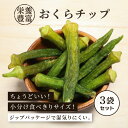 【3袋】 おくらチップ 45g×3袋 野菜チップス オクラ 乾燥野菜 ドライ ビタミン カロテン おつまみ おやつ スナック