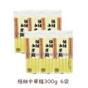 【最大半額★スーパーセールクーポン配布中】田靡製麺 極細中華麺 300g 6袋 早ゆで 冷やし中華 ラーメン チャンプルー