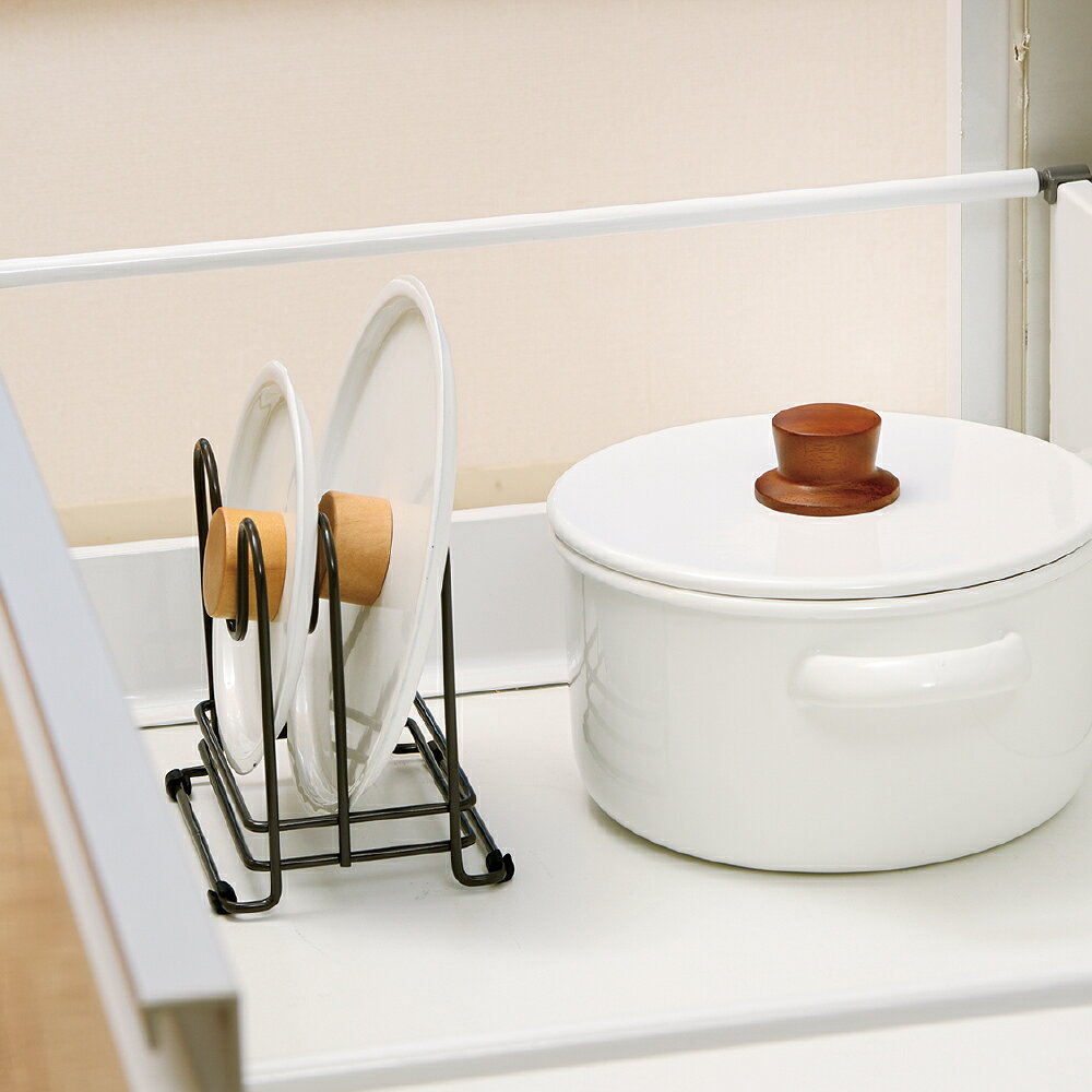リッチェル トトノ 引き出し用 鍋 ふた スタンドR 収納 整理 キッチン キッチン用...