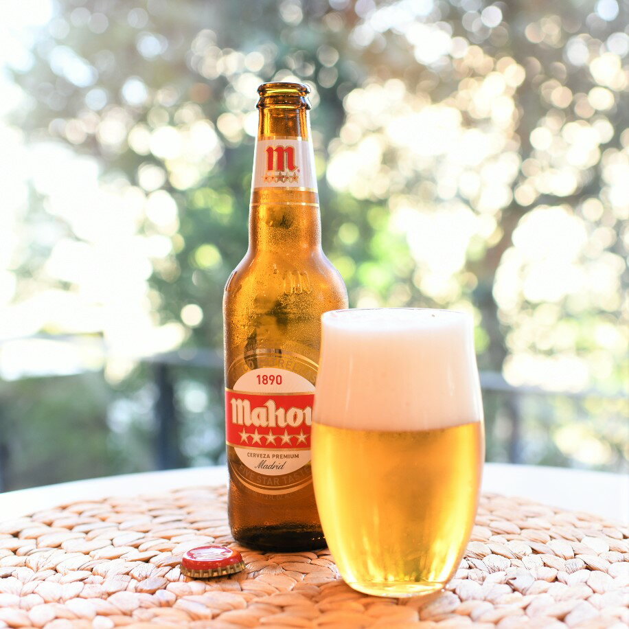 mahou『シンコ・エストレージャス 330ml瓶×24本セット』ケース販売 ビール ペールラガー ラガービール スペインビール