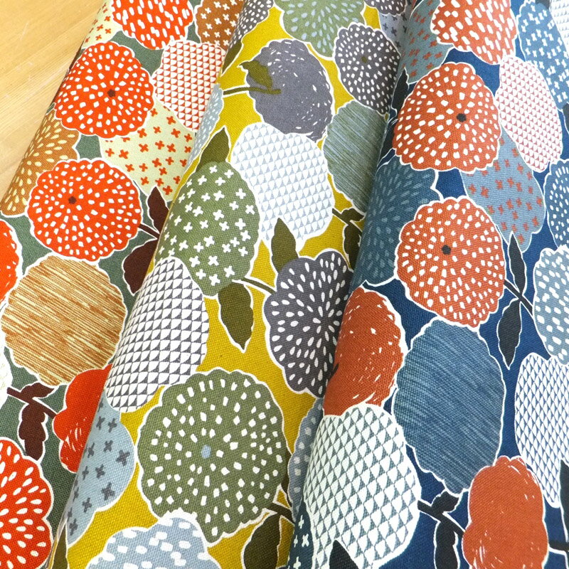 樂天商城 - 北欧の森　北欧の花 (綿 生地 布)