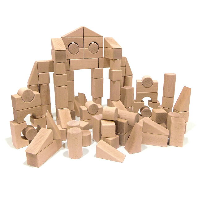 送料無料【KOIDE 木の 日本製 白木 積み木 100ピースセット】国産 積木 つみき 赤ちゃん 6ヶ月 0歳 1歳 2歳 3歳 4歳 男の子 女の子 子供 お祝い 出産祝い 誕生日 こどもの日 クリスマス ギフト プレゼント 知育 発達 玩具 おすすめ 人気 ロングセラー 収納 手作り 面取りのサムネイル