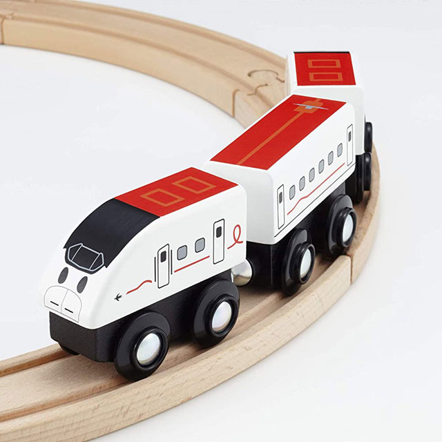 brio 互換【moku TRAIN 800系 新幹線つばめ】3歳 4歳 5歳 電車 汽車 ごっこ遊び プレゼント お祝い 入園 誕生日 ブリオ 木 木製 ナチュラル 知育 JR 新幹線 貨物 鉄道