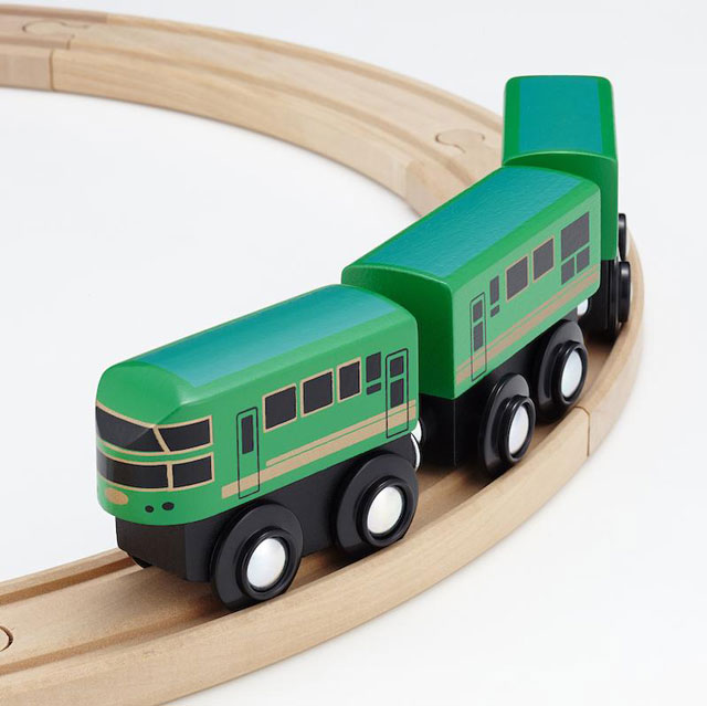 brio 互換【moku TRAIN キハ70形・71形ゆふいんの森】3歳 4歳 5歳 電車 汽車 ごっこ遊び プレゼント お祝い 入園 誕生日 ブリオ プラレール モクトレイン 木 木製 ナチュラル 知育 JR 九州 博多 大分 湯布院 新幹線 貨物 鉄道 特急 リゾート