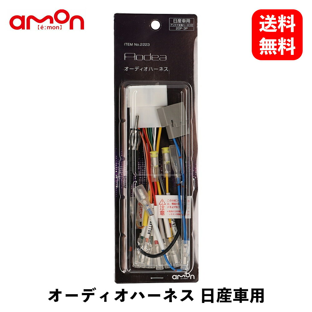 【6/5限定!最大100%Pバック】【 送料無料 】 エーモン工業 オーディオハーネス 日産車用 20P・3P 配線アクセサリ 2223 KSB-J