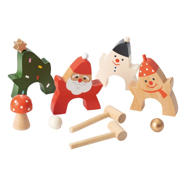 クリスマス ミニオブジェ ゲートボール X'mas かわいい インテリア 飾り オブジェ プレゼント マークス