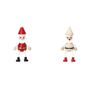 木の人形 サンタクロース ハラチキ クリスマス Xmas 飾り 木 人形 チェコ製 マークス