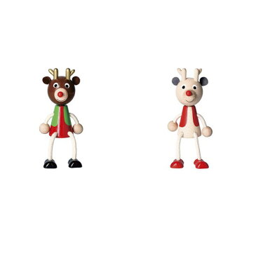 木の人形 トナカイ ハラチキ クリスマス Xmas 飾り 木 人形 チェコ製 マークス