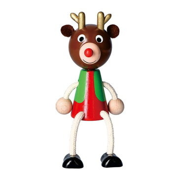 木の人形 トナカイ ハラチキ クリスマス Xmas 飾り 木 人形 チェコ製 マークス
